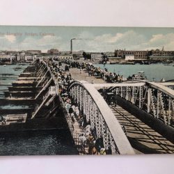 India vintage postcards series The Hooghly Bridge, Calcutta Unique and Rare 19th Century Issue