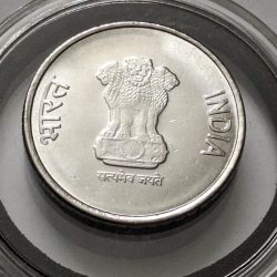 Alternative view of NEW ISSUE 2 Rs 75th Years Of Independence Coin 2024 Hyderabad Coin UNC AKAM