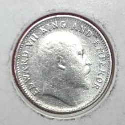 Alternative view of 1/4 Rupee 1910 Coin