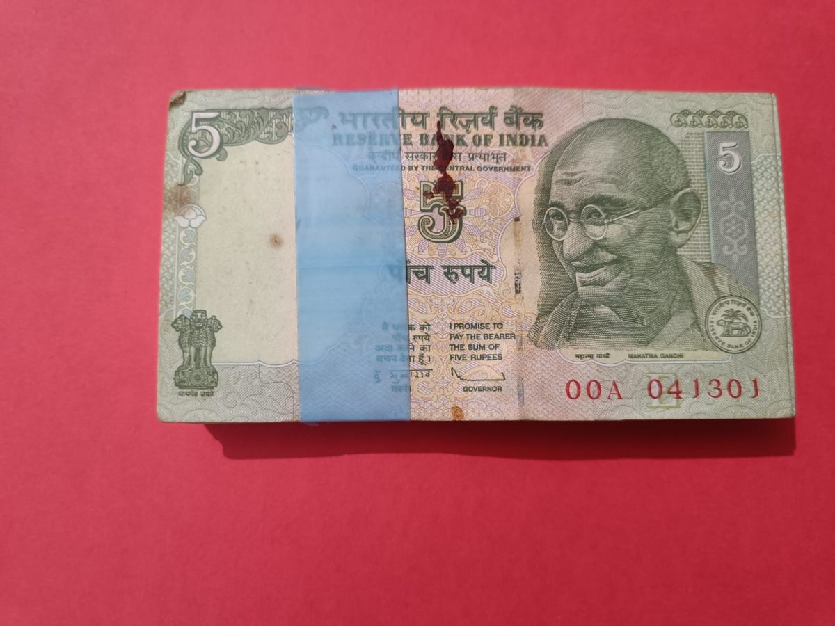 5 Rs Rare Prefix 00A Bundle