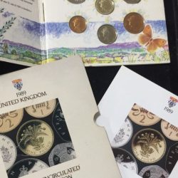 1989 UK Scottish Brilliant Uncirculated Annual 7 Coin Mint Pack Rare Set