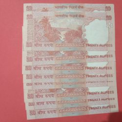Alternative view of 20 Rs Y V Reddy Governor Starting Lower Serial Number and end with 100 Fancy Number