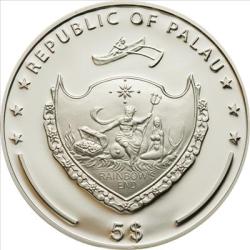 Alternative view of Palau – 2009 – 8 x 5 Dollars – Flora & Mountains 8-COIN-SET (Proof) Silver Coins With Certificate and Beautiful Wooden Box