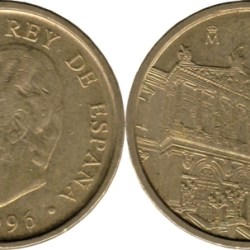 Spain, 100 Pesetas, 1996, National Library, KM# 964, Circulated Condition.