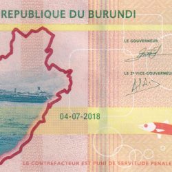 Burundi 500 Francs 2018 UNC Note