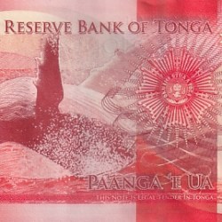 Alternative view of Tonga 2 Pannga UNC 2015 Note