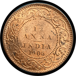 Edward VII, 1/12 Anna, 1905, UNC