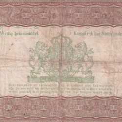 Alternative view of Netherlands 1 Gulden Silver Voucher Rare Bank NOTE #B-2