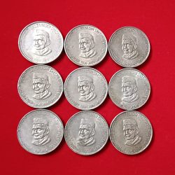 Five Rs Scare Coin Copper Nickel Lal Bhadur Shastri Birth Centenary 1904-2004 9 Pcs Given Calcutta Mint