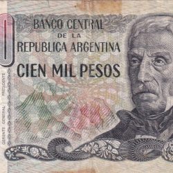 Argentina 100 000 Pesos Rare Note #B-2