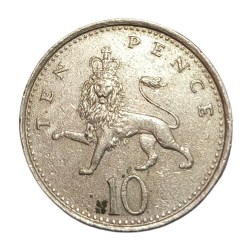 GREAT BRITAIN Cu/Ni TEN PENCE Year 1992 Queen ELIZABETH-II Collectable Grade.