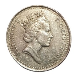 Alternative view of GREAT BRITAIN Cu/Ni TEN PENCE Year 1992 Queen ELIZABETH-II Collectable Grade.
