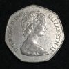 United Kingdom 50 Pence 1982 - Elizabeth II 2nd portrait rare Lowest Price coin #A-69