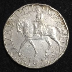(1977) United Kingdom 25 New Pence - Elizabeth II Silver Jubilee Commemorative issue (Weight 28.28) grare Lowest Price coin #A-70