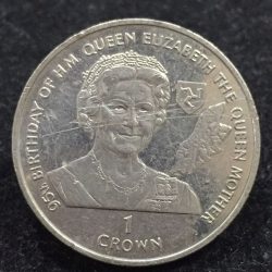 Alternative view of 1995 British› Isle of Man 1 Crown - Elizabeth II Queen Mother Commemorative Issue rare Coin #A-82