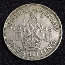 1948 United Kingdom 1 Shilling - George VI Scottish crest; with 'IND:IMP Rare Lowest price rare coin #A91