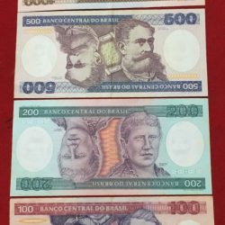 4 Different Brasil top condition all different denomination old note set