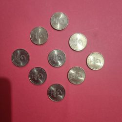 5 Rs Delhi Asian Games GEM UNC Coins (Set of 9 Coins)