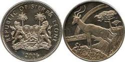 Sierra Leone, 1 Dollar, 2006, Animals of Africa Series - Impala, KM #314, UNC Condition.