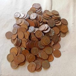 Republic India Coin Decimal Currency 1naya Paisa Only Copper Coin Mixed Year & Mint 1350₹= 100 Piece