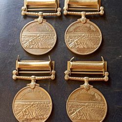 Alternative view of police special duty Jammu Kashmir medal coper nickel excellent condition