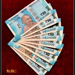 Rs 50/- India Banknote Solid Set Gem Unc 001000 to 009000 Latest Issue Unique and Rare