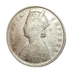 Alternative view of British India Silver 1/2 Rupee Year 1892 VICTORIA EMPRESS **SCARE** Collectable Grade.