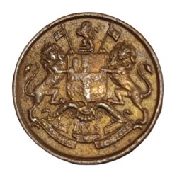 Alternative view of British India Copper 1/12 ANNA Year 1835 "EAST INDIA COMPANY" Prominent Detailings **RARE** High Collectable Grade.