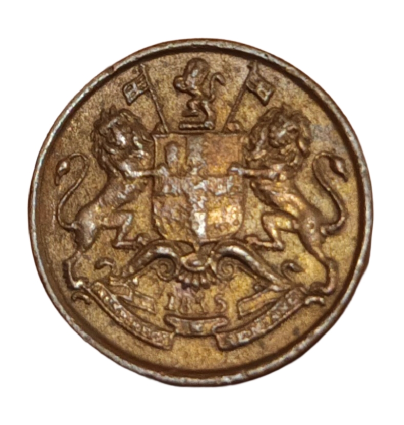 British India Copper 1/12 ANNA Year 1835 "EAST INDIA COMPANY" Prominent Detailings **RARE** High Collectable Grade. - Image 2