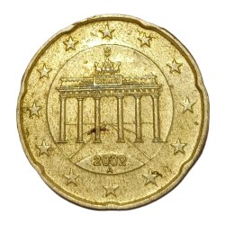 GERMANY Mixed Metal 20 EURO CENT Year 2002 Collectable Grade.