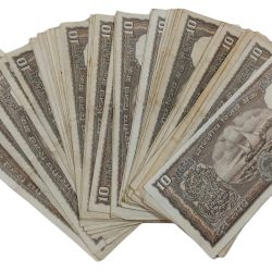 Alternative view of 10 Rupees Old BLACK BOAT Issue MANMOHAN SINGH Mixed Lot 75 Notes **SCARE** High Collectable Grades.