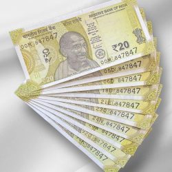 RS 20/- India Banknote Latest Issue Number Repeater 847847 x 10 GEM UNC Unique and Rare