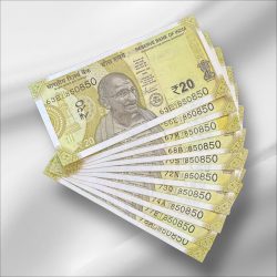 Rs 20 India Banknote Latest Issue Number Repeater 850850 x 10 GEM UNC Unique and Rare