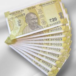 RS 20/- India Banknote Latest Issue Number Repeater 889889 x 10 GEM UNC Unique and Rare