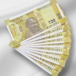 RS 20/- India Banknote Latest Issue Number Repeater 891891 x 10 GEM UNC Unique and Rare