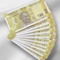 RS 20/- India Banknote Latest Issue Number Repeater 897897 x 10 GEM UNC Unique and Rare