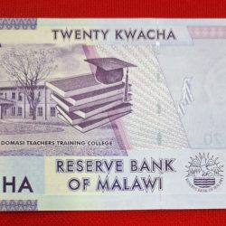 Alternative view of MALAWI 20 KWACHA GEM UNC CONDITION