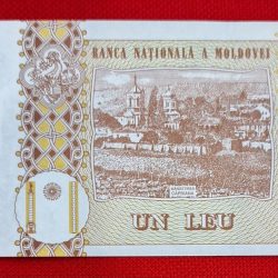 Alternative view of MOLDOVA 1 UN LEU GEM UNC CONDITION