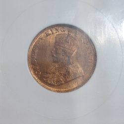 MS 63 1/4 ANNA 1912 PCG GRADED COIN