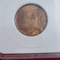 Alternative view of MS 63 1/4 ANNA 1912 PCG GRADED COIN