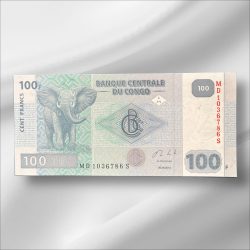 Congo 100 Francs GemUnC Bank note ending 786 Collectable Series Unique and Rare