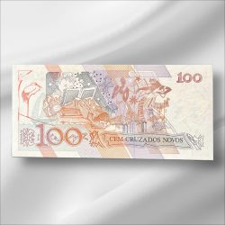 Alternative view of Brazil 100 Cruzeiros GemUnC Bank note ending 786 Collectable Series Unique and Rare
