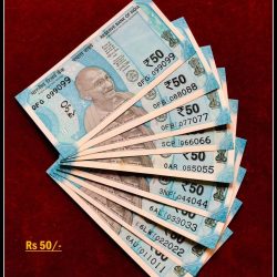 Rs 50/- India Banknote Solid Set Gem Unc 099099 to 011011 Latest Issue Unique and Rare