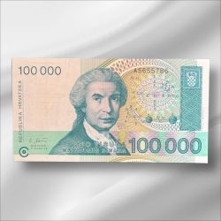 Croatia 100000 Dinara GemUnC Bank note ending 786 Collectable Series Unique and Rare