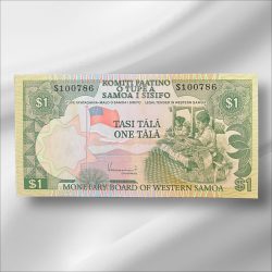 WESTERN Samoa 1 Tala Bank note ending 786 Collectable Series Unique and Rare