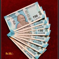 Rs 50/- India Banknote Solid Set Gem Unc 110101 to 990909 Latest Issue Unique and Rare