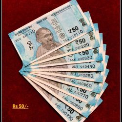 Rs 50/- India Banknote Solid Set Gem Unc 010110 to 090990 Latest Issue Unique and Rare