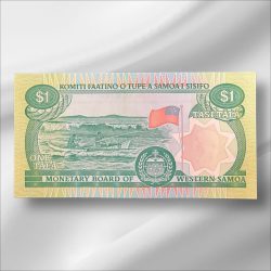 Alternative view of WESTERN Samoa 1 Tala Bank note ending 786 Collectable Series Unique and Rare