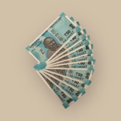 Rs 50 India Banknote Holy Solid Number 786687 10 NOTE SETS Gem Unc Unique and Rare