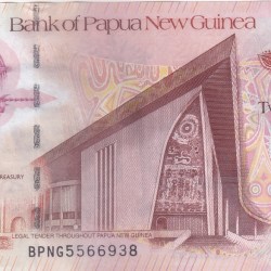 Alternative view of Papua New Guinea 20 Kina 2008 Unc Note